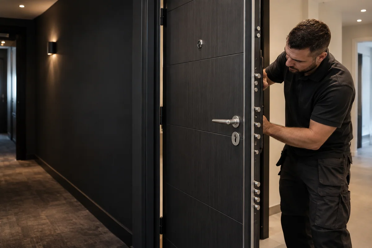 Door Hinge Reinforcement carried out by a door specialist